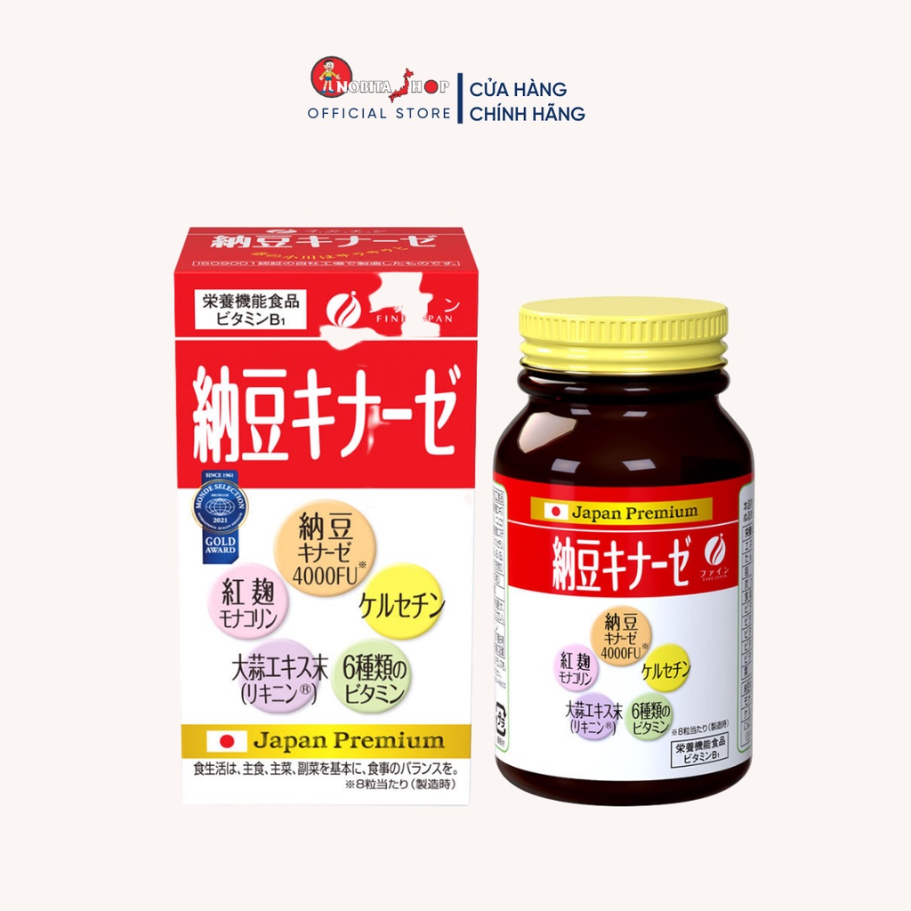 Viên uống hỗ trợ điều trị tai biến Nattokinase 4000 FU Fine Japan 240 viên