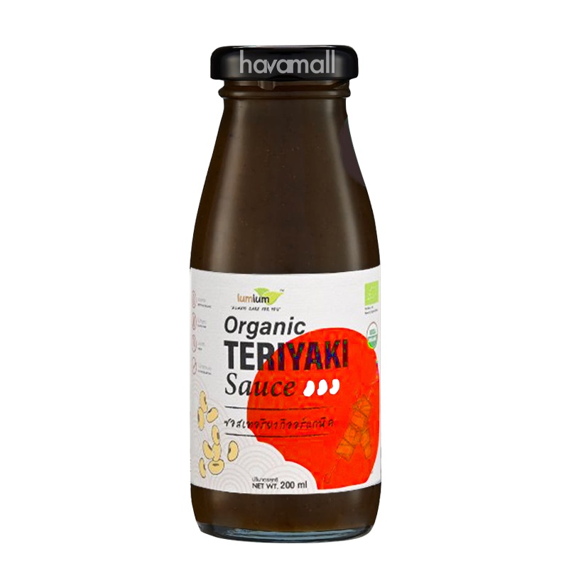 Sốt Teriyaki hữu cơ 200ml Lumlum - Organic Teriyaki Sauce Cho Bé 12m+