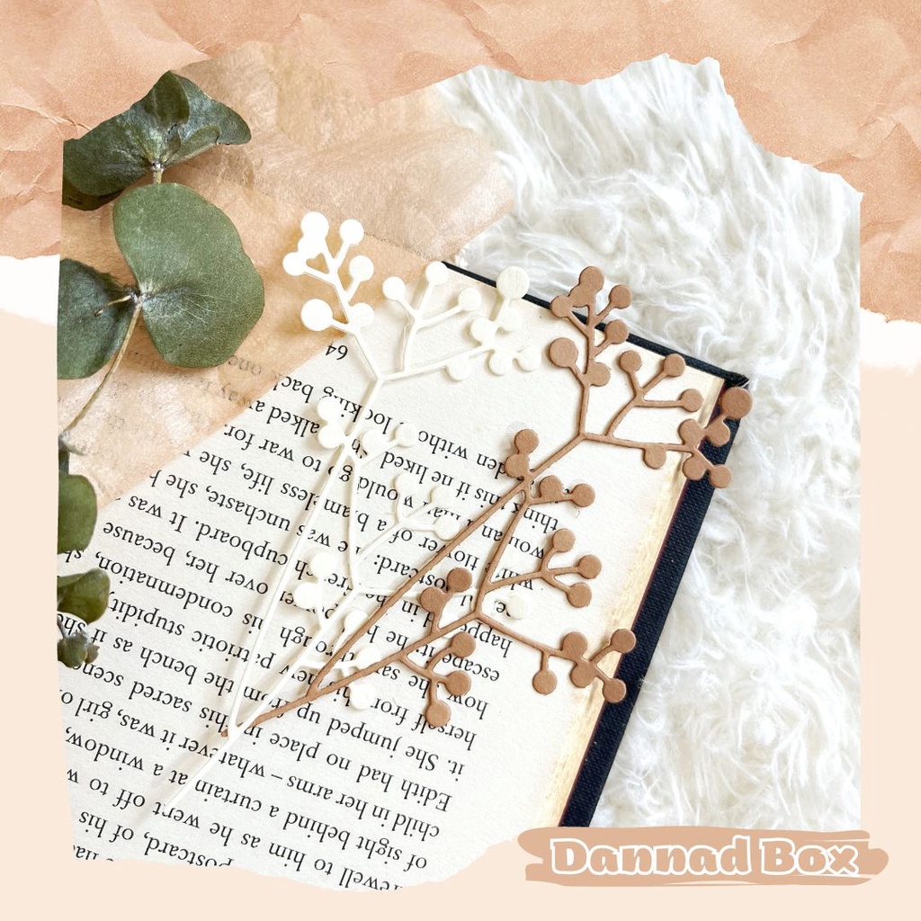 Set 5 Diecut Paper Cutting Hoa Mini Mix Nhiều Màu Làm Scrapbook