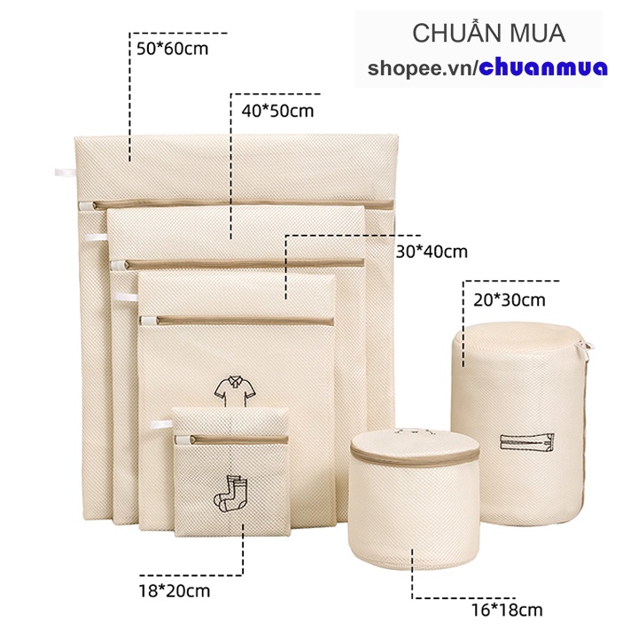 Túi Giặt Đồ Quần Áo Cao Cấp Bằng Vải Chống Co Rút POLYESTER Laundry Bag( Túi Giặt Bảo Vệ Quần Áo Tránh Hư Form Xù Lông ) | BigBuy360 - bigbuy360.vn