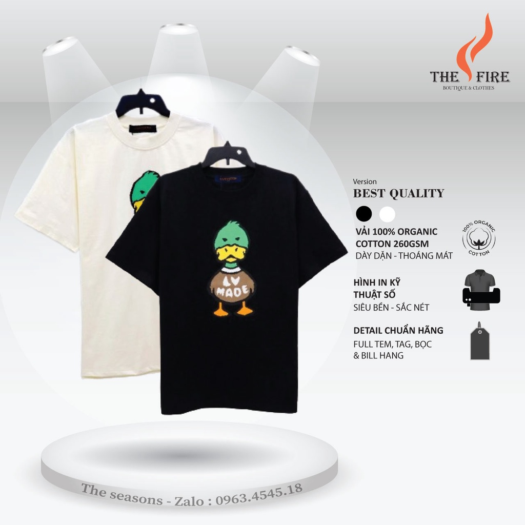 Áo thun , Phông LV Duck Made Con Vịt Hàng cao cấp - Chuẩn cẩn thận Hãng The.Fire