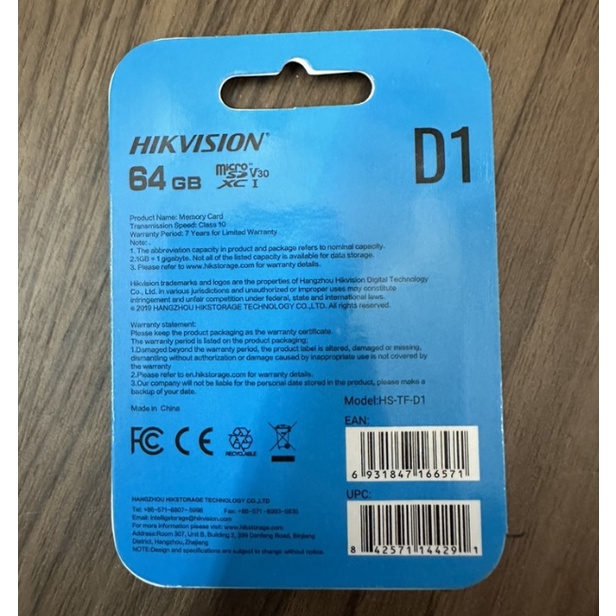 Thẻ nhớ Hikvision 32GB 64GB tốc độ 92MB/S class 10 Hàng chính hãng