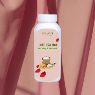 Bột rửa mặt tạo bọt hoa hồng yến mạch Haname