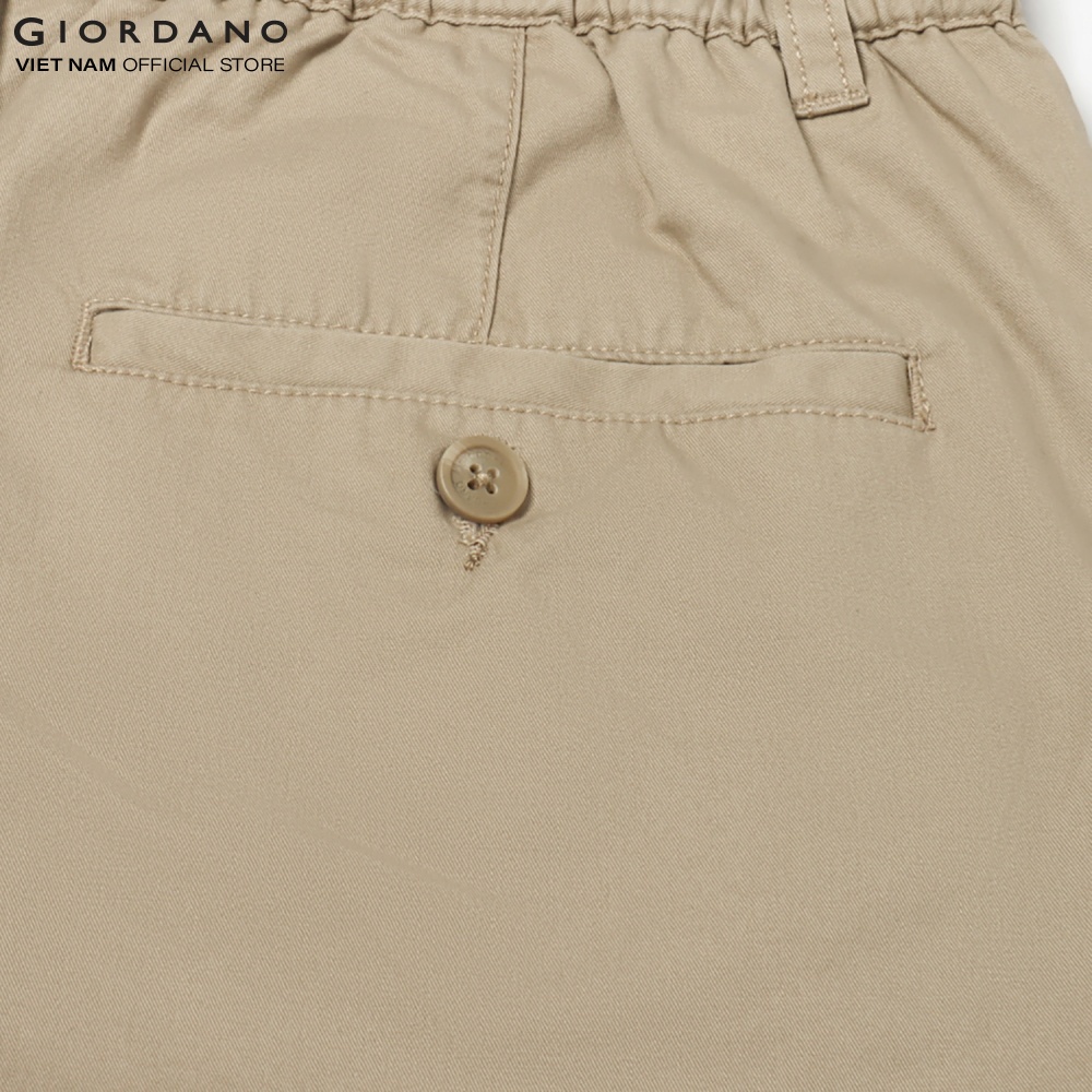 Quần Shorts Kaki Nam Túi Hộp Giordano 01101206