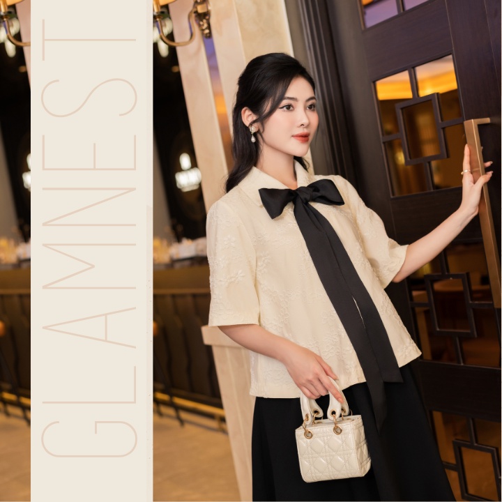 Set Váy Bầu Thanh Lịch Dạo Phố Du Lịch Đầm Bầu Công Sở Thiết Kế Cao Cấp Glam Nest AS028