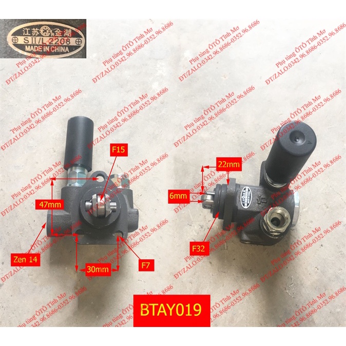 bơm tay YZ4102QF cần bên R(OLLIN)
