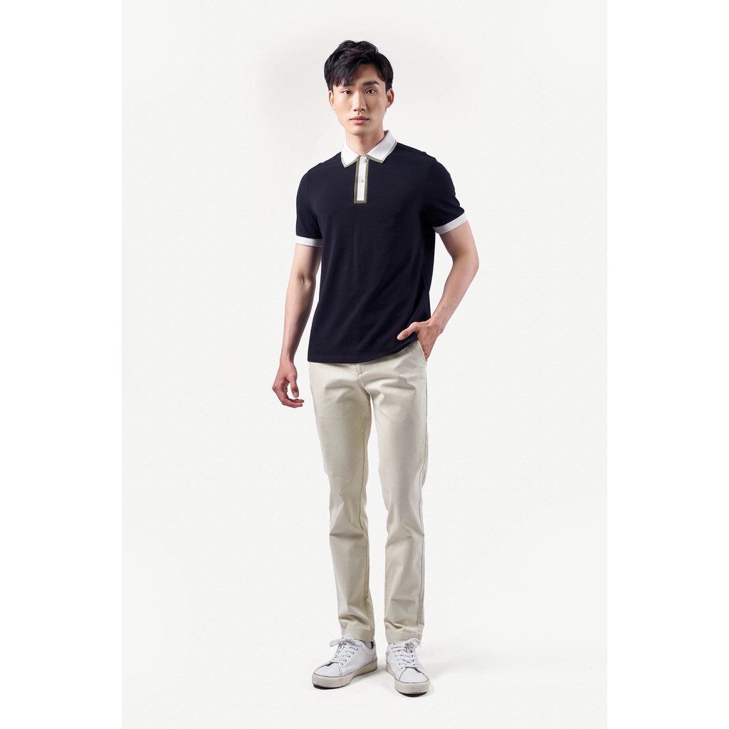 Áo Polo Nam Tay Ngắn Phối Màu Form Fitted - Routine 10F22POL023