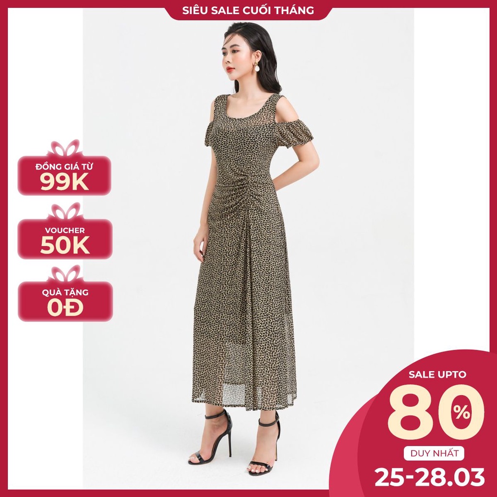 Đầm maxi nhón eo hở vai LAMERBIGSIZE by Lamer L63M21H058