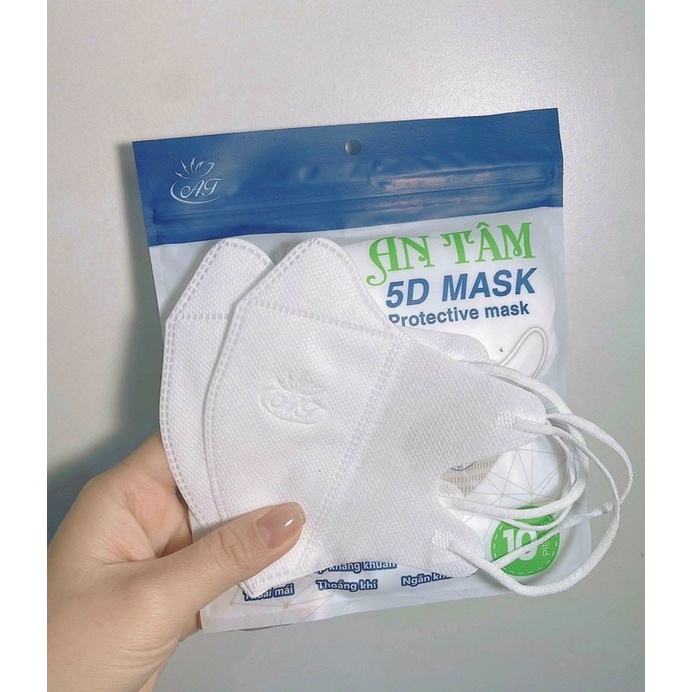 HỘP 100 CÁI KHẨU TRANG 5D AN TÂM   AN TÂM 5D MASK