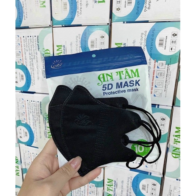 HỘP 100 CÁI KHẨU TRANG 5D AN TÂM   AN TÂM 5D MASK