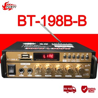 Amply karaoke , âm ly mini bluetooth BT-198B hàng cao cấp tiếng ra 2 vế , chức năng đa dạng , Âm li Công Suất Lớn