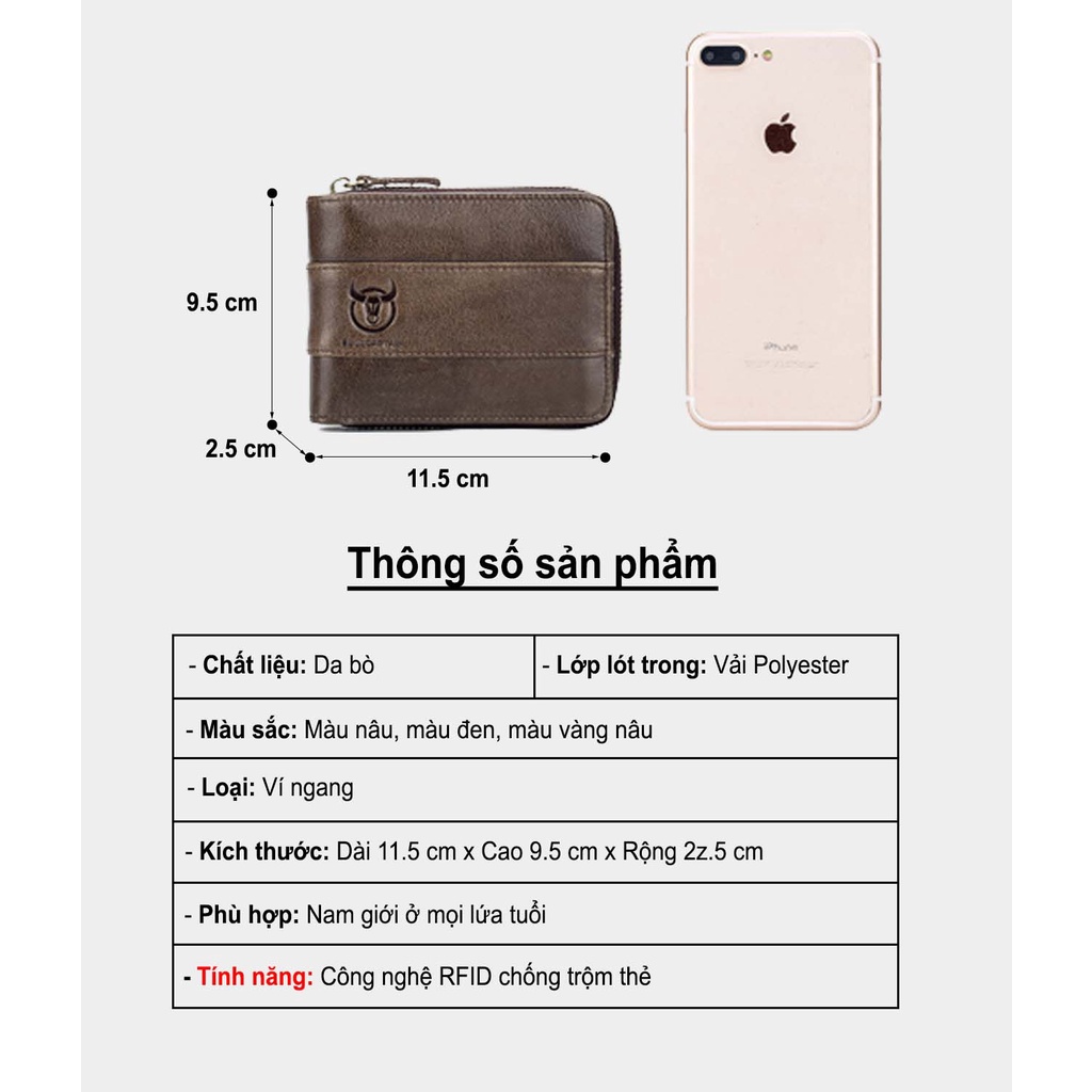 Ví nam da thật Kengshop-067000