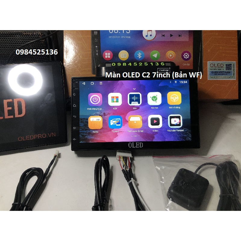 Màn hình Android bản WF nâng cấp v2 new 2023 7-inch phù hợp nhiều dòng xe trên thị trường.