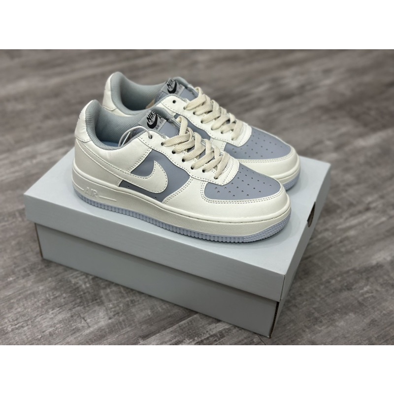 Full Box | AF1 Cream Blue - Full Nam Nữ