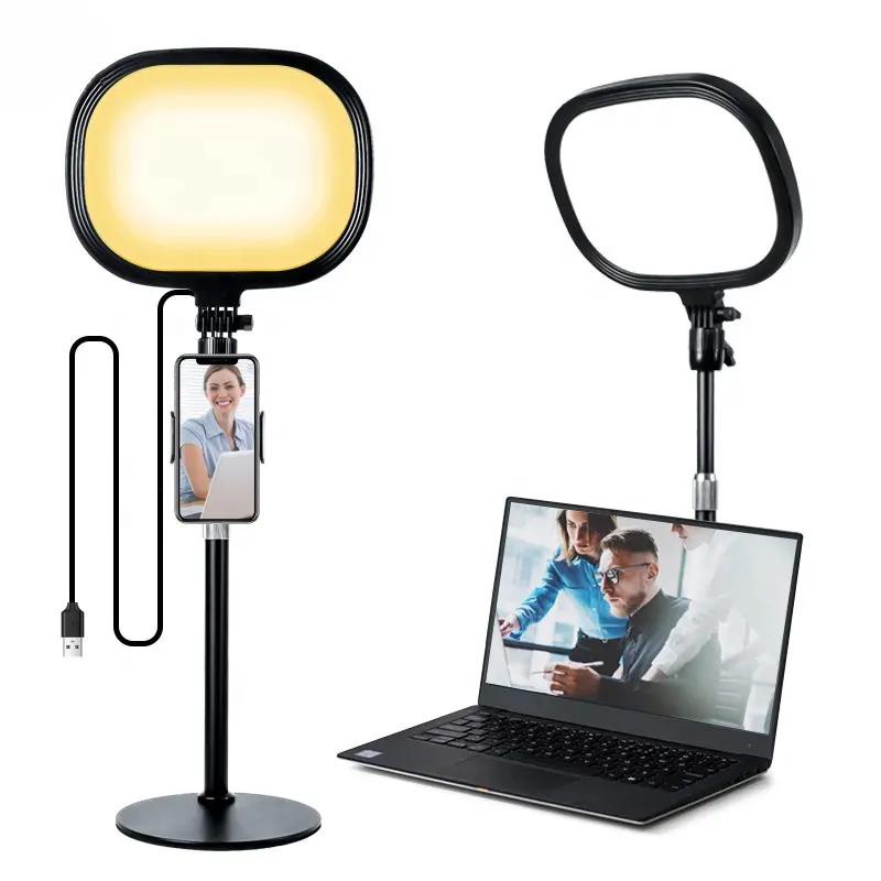 Đèn hỗ trợ livestream ,chụp sản phẩm để bàn 5 chế độ màu