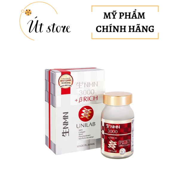 Viên uống chống lão hoá và trẻ hoá NMN 3000 +Brich Unilab Nhật Bản 60 viên - Út store