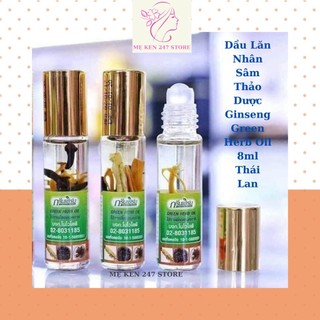 Dầu gió, dầu nhân sâm thảo dược ginseng green herb oil 8ml thái lan