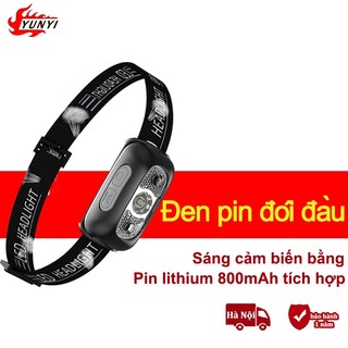Đèn pin đội đầu siêu sáng,đèn pin đội đầu chống nước,đèn pha led chống nước kèm sạc usb