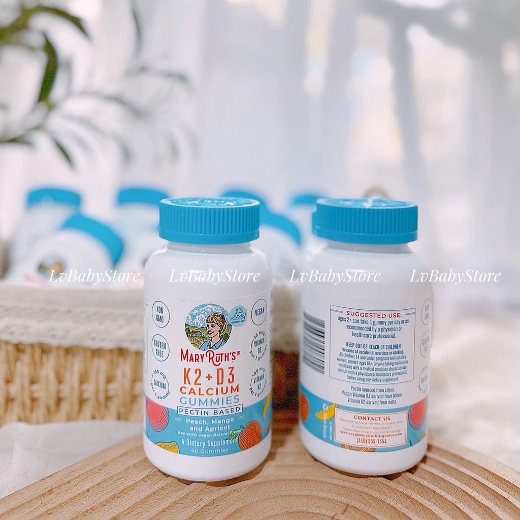 Kẹo dẻo D3k2 & Calcium 𝐌𝐚𝐫𝐲 𝐑𝐮𝐭𝐡’𝐬  2Years+