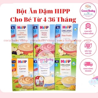 Bột ăn dặm HiPP 250g - Đủ vị Cho Bé Từ 4 Tháng 36 Tháng date mới FREESHIP