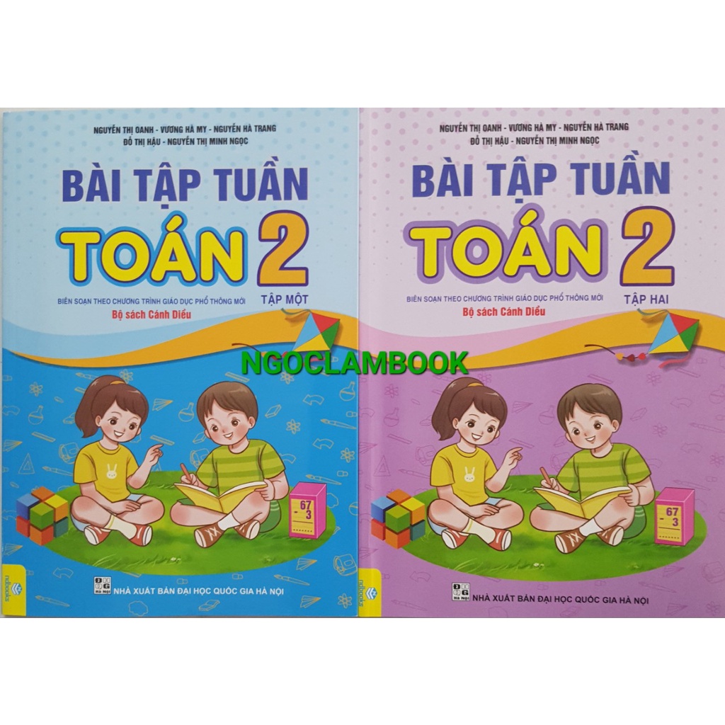 Sách - Combo (Hai tập) Bài tập tuần Toán 2 - Bộ sách Cánh Diều