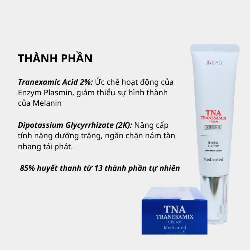 Kem giảm Nám tàn nhang TNA Tranesamix 2%