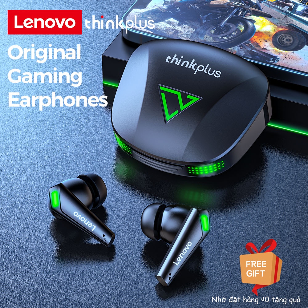Tai nghe nhét tai không dây LENOVO XT85 bluetooth 5.3 chơi game hifi 9D giảm ồn điều khiển vân tay cảm ứng cho Android