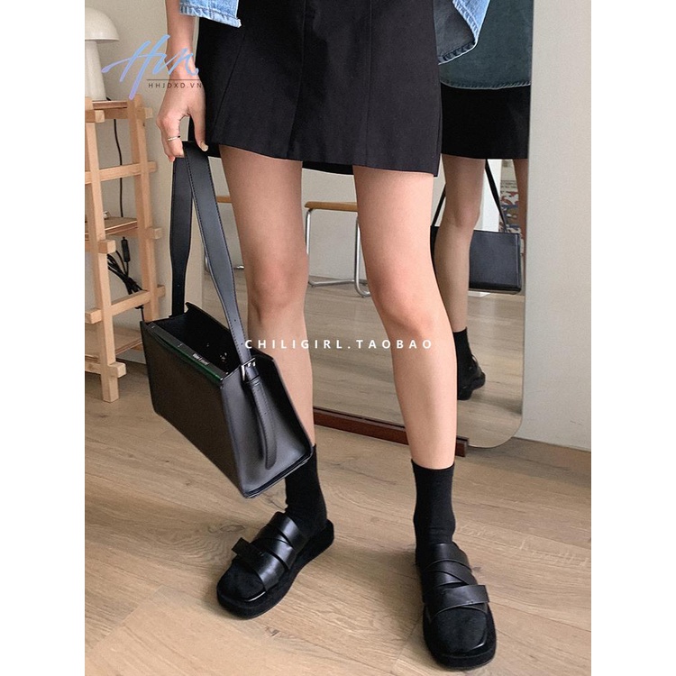 Dép Quai Chéo Đế Bằng Thiết Kế Mới Thời Trang Mùa Hè 2023 Dành Cho Nữ