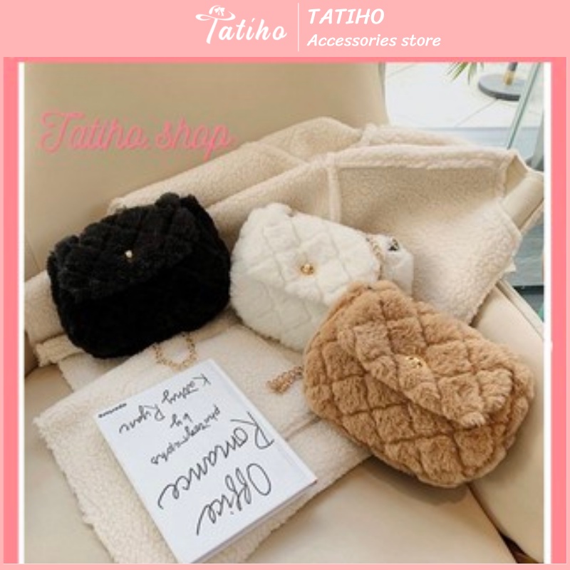 [HÀNG XỊN, GIÁ TỐT] Túi Xách Đeo Chéo Chất Liệu Lông Mềm Mại Xinh Xắn Phong Cách Hàn Quốc - Mã TUI05