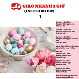 Trứng phục sinh Easter Eggs nhiều mẫu lps23