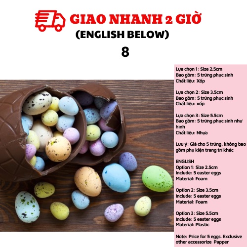 Trứng phục sinh Easter Eggs nhiều mẫu lps23