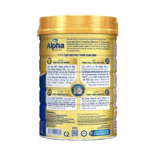 [ Date T7/25 ]Sữa bột Dielac Alpha Gold 3 - lon 850g (cho trẻ từ 1 - 2 tuổi)