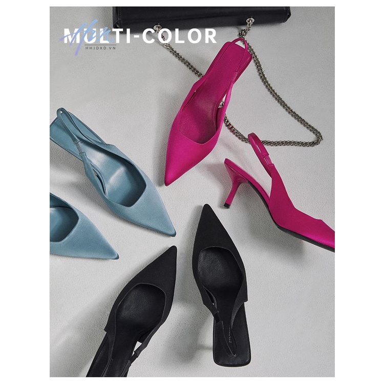 Sandal Cao Gót Mũi Nhọn Thiết Kế Mới Thời Trang Mùa Hè Dành Cho Nữ