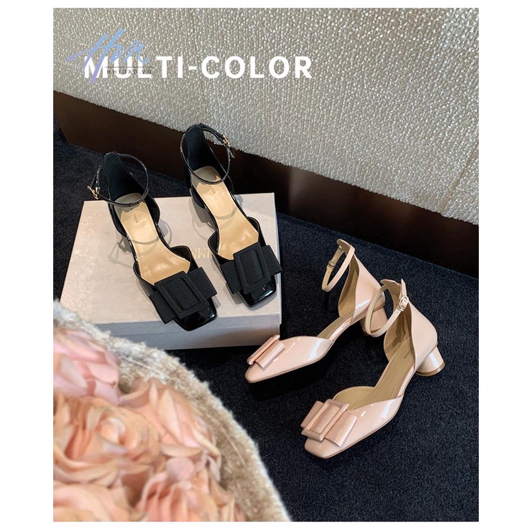 Sandal Mũi Vuông Đế Dày Thiết Kế Mới Thời Trang Mùa Hè Dành Cho Nữ