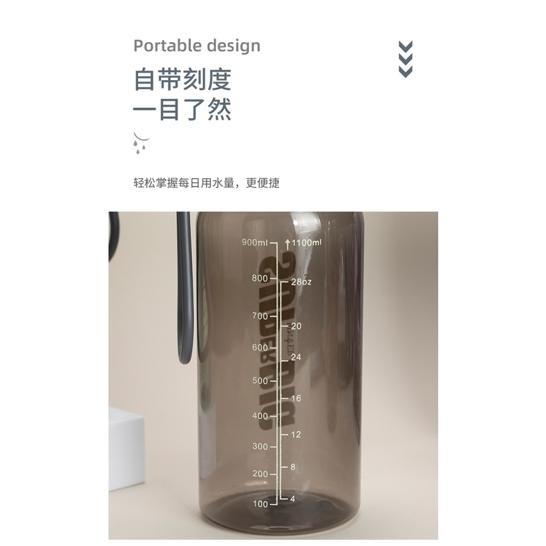 Bình Nước Thể Thao 1160ml SUPERBIG BINVER Nắp Nhôm Bạc