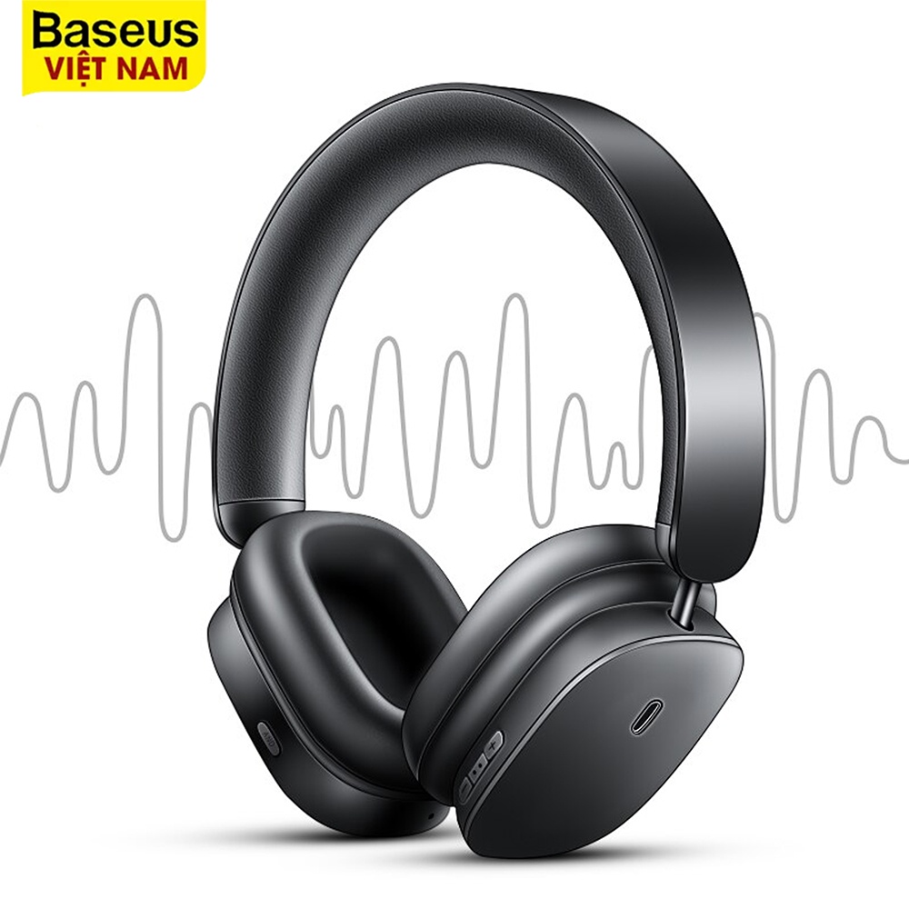 Tai nghe không dây Baseus H1 Hybrid 40dB ANC/Bluetooth 5.2 chống ồn chủ động dành cho Iphone và Xiaomi