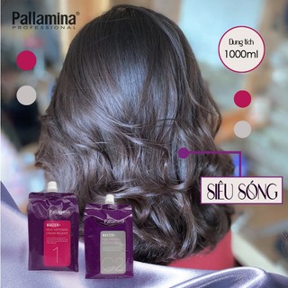 Dập Định Hình Tóc Uốn Pallamina siêu dưỡng, siêu thơm Túi C2 1000ML