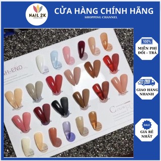 Sơn gel thạch sét 24 màu làm nail + tặng kèm bảng mẫu