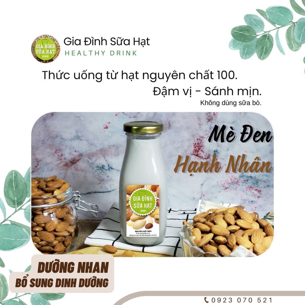 Menu sữa mè đen 330ml-500ml Gia Đình Sữa Hạt Dinh dưỡng cho Mẹ bầu, giàu canxi,omega3,vitamin (giao hỏa tốc siêu rẻ)
