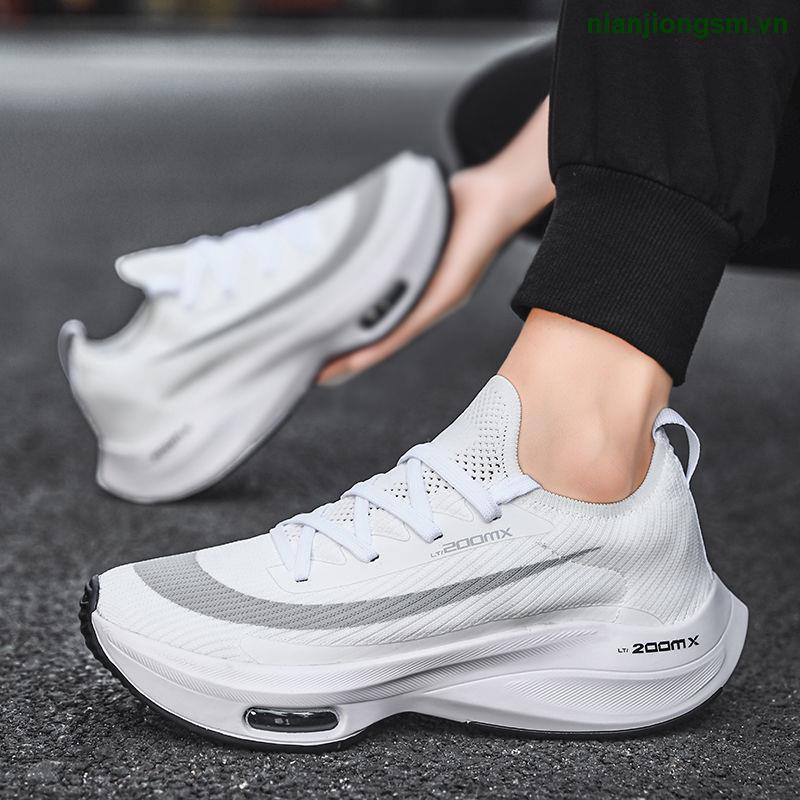 Giày Chạy Bộ marathon Phong Cách Mới 2023 Có Đệm Khí Chống Trượt Cho Nam Sinh Trung Học