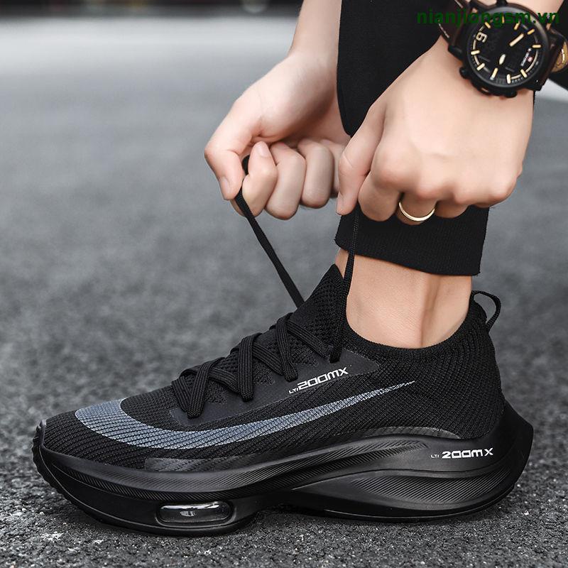 Giày Chạy Bộ marathon Phong Cách Mới 2023 Có Đệm Khí Chống Trượt Cho Nam Sinh Trung Học