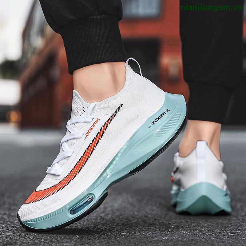 Giày Chạy Bộ marathon Phong Cách Mới 2023 Có Đệm Khí Chống Trượt Cho Nam Sinh Trung Học