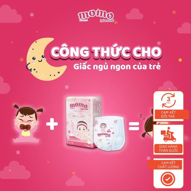 Bỉm Tã Dán/Quần Momo Diamond Cho Bé 6 - 18kg
