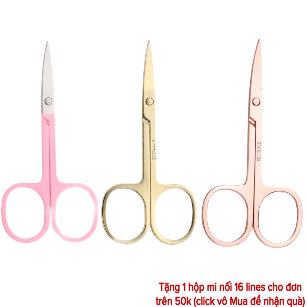 Kéo mini cắt mi, tỉa lông mày hàng loại 1 (dụng cụ nối mi)