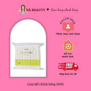Bông tẩy trang Miniso Nhật Bản 180miếng