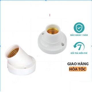 Đui Đèn Gắn Ốp Tường E27 Đui Xoáy 27mm , Đui Đứng, Đui Chếch Góc 45 Độ, Đui thả chống nước