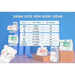 Bỉm Bobby Bear Dán/Quần Đủ Size