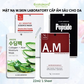 Mặt nạ dưỡng da W.Skin Laboratory Hàn Quốc nhiều loại lựa chọn (22ml/1 sheet)