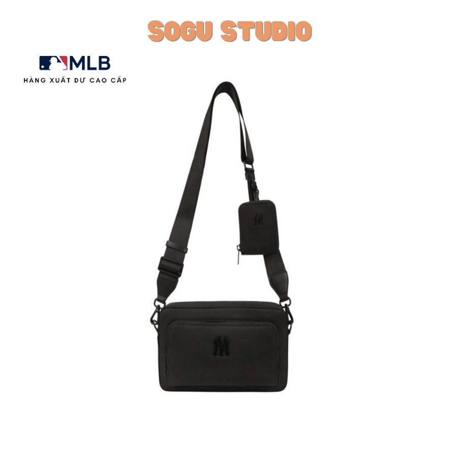 Túi Đeo Chéo MLB Industrial Crossbody Black 32BGDI111-50L Màu Đen - Sogu Studio