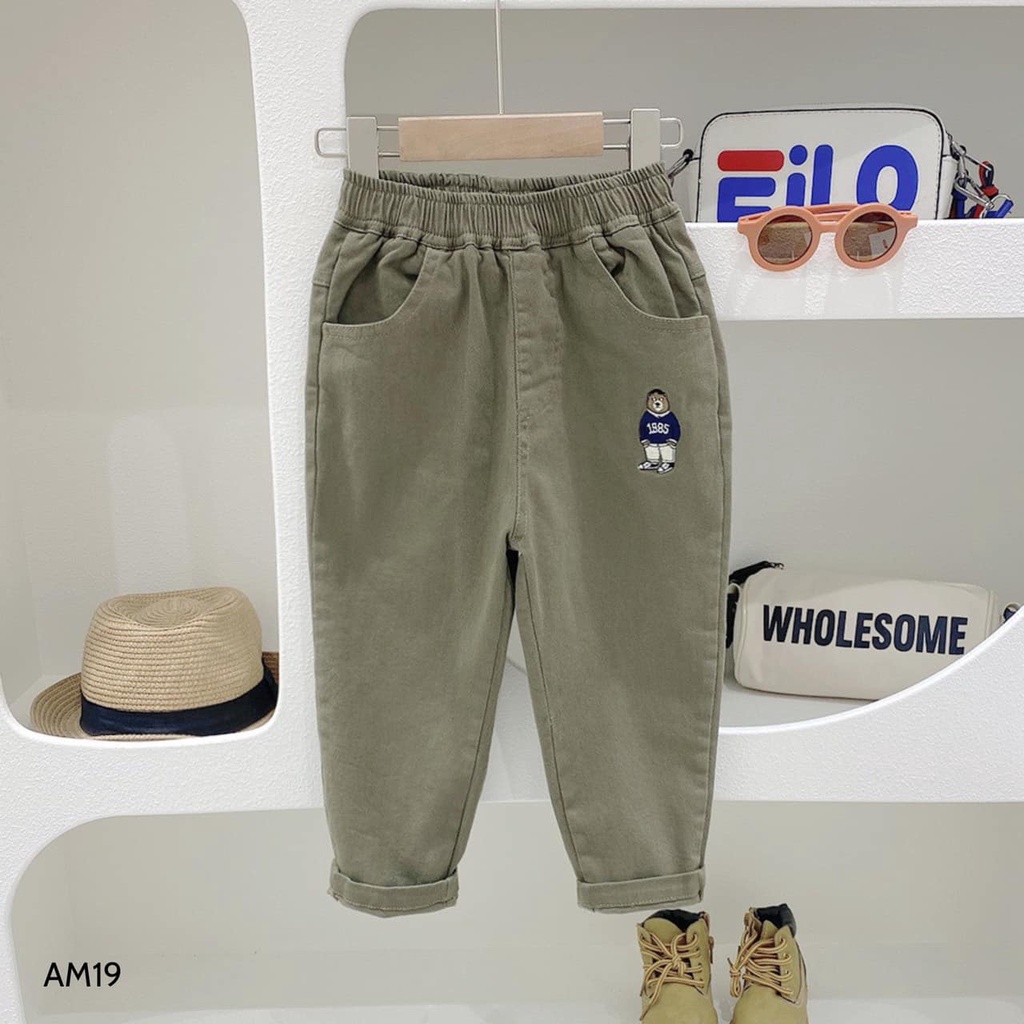 Quần dài kaki cho bé trai bé gái BAE KIDS 14kg đến 40kg